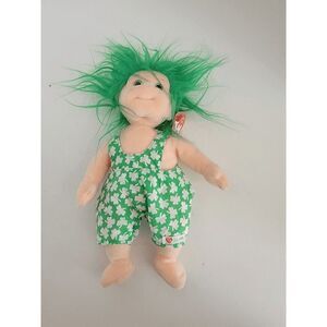 TY Beanie Kids Collection Shenanigan Plush Stuffed Toy St Patrick Green 10"